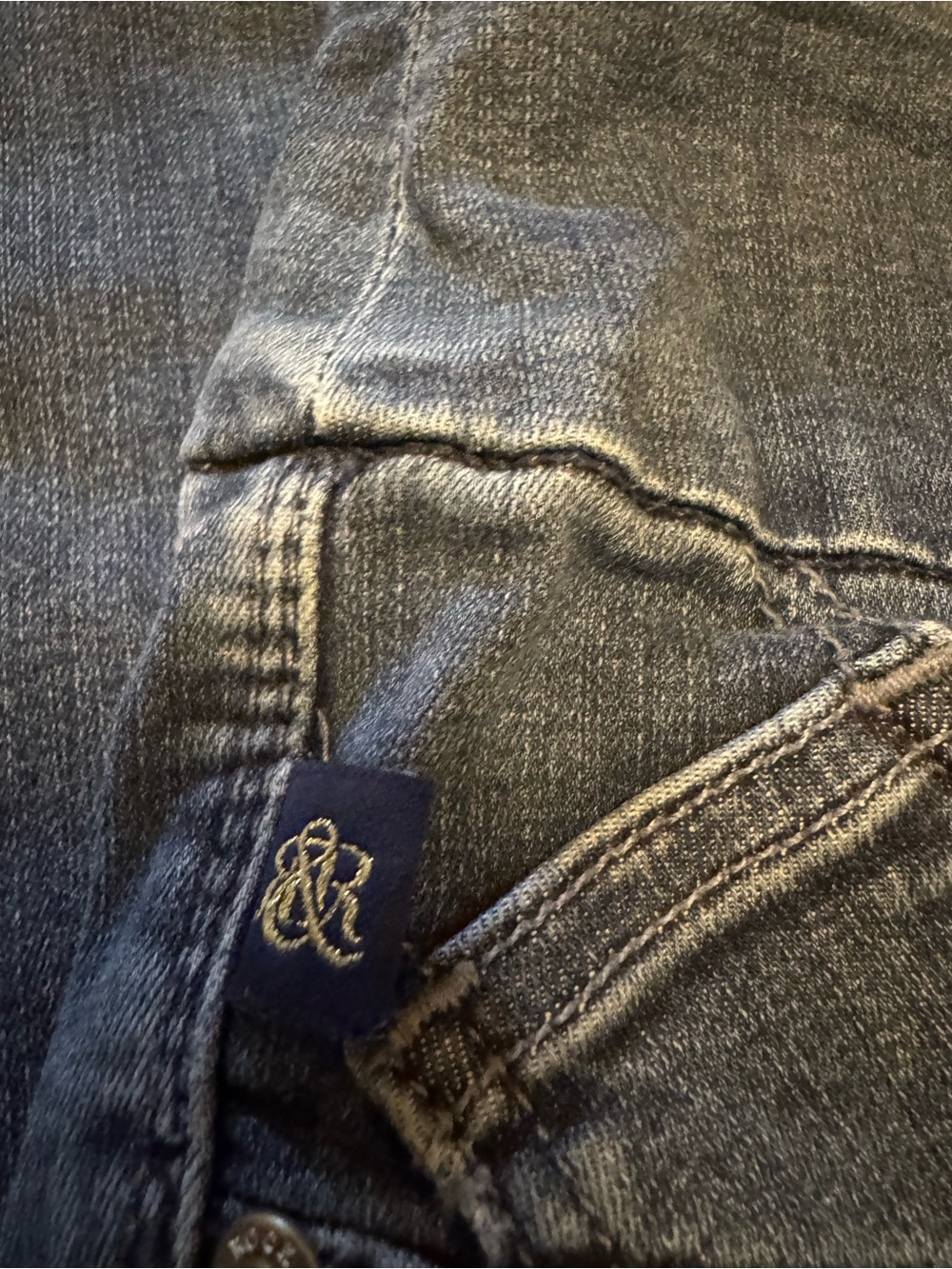 Rock & Republic Pull-On Distressed Jeans Jeggings Denim Rx Fever Blue 10M - Picture 10 of 13